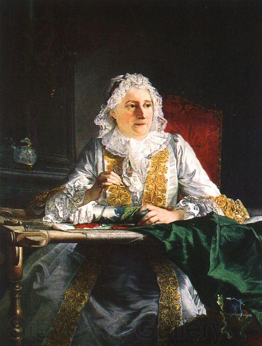 Aved, Jacques-Andre-Joseph Madame Crozat France oil painting art
